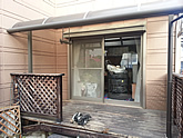 テラス囲いリフォーム施工前