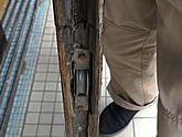 修理前の古い建具